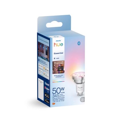 Светодиодная диммируемая лампа Philips Hue White And Color Ambiance Essential GU10/4,7W/230V 2200-6500K