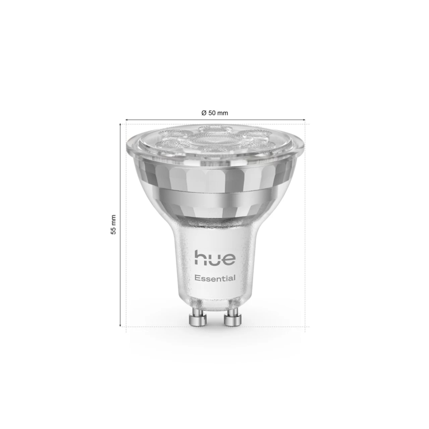 Светодиодная диммируемая лампа Philips Hue White And Color Ambiance Essential GU10/4,7W/230V 2200-6500K