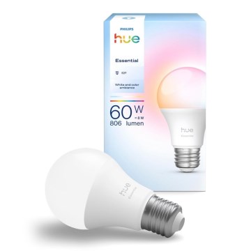 Диммируемая светодиодная лампа Philips Hue White And Color Ambiance Essential E27/8W/230V 2200-6500K