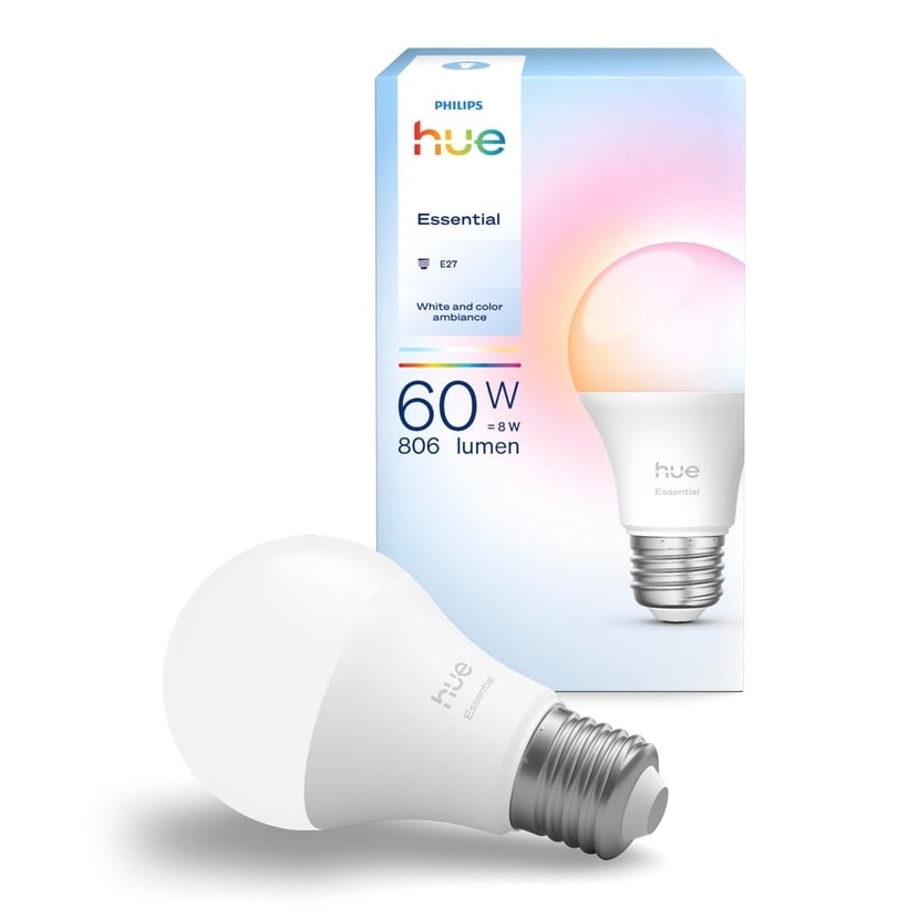 Диммируемая светодиодная лампа Philips Hue White And Color Ambiance Essential E27/8W/230V 2200-6500K