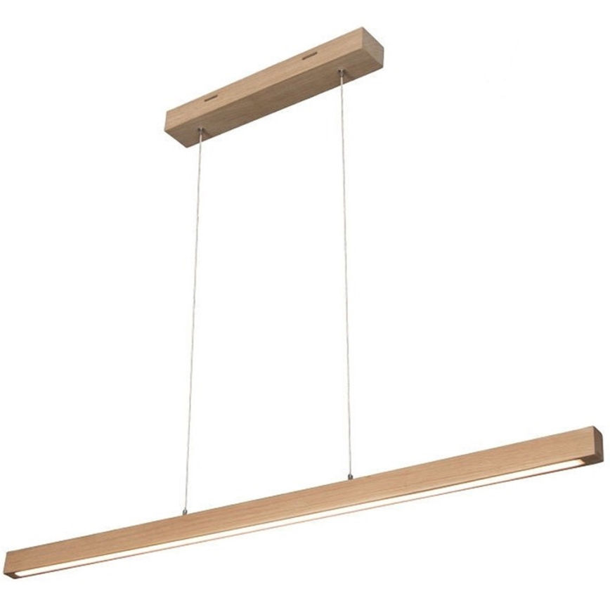 Диммируемая светодиодная люстра на тросе SMAL LED/15W/230V дуб