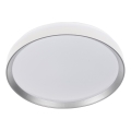 Диммируемый LED потолочный светильник LIXAN LED/47W/230V 3000-6500K диаметр 38,6 cm белый/серебристый + пульт дистанционного управления