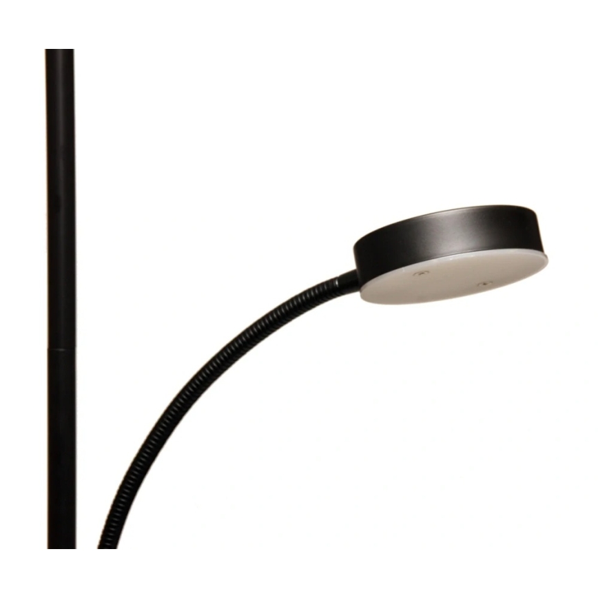 Диммируемый светодиодный торшер NORA LED/25W/230V 2200/3000/4000K + LED/5W 3000K, черный, с пультом дистанционного управления