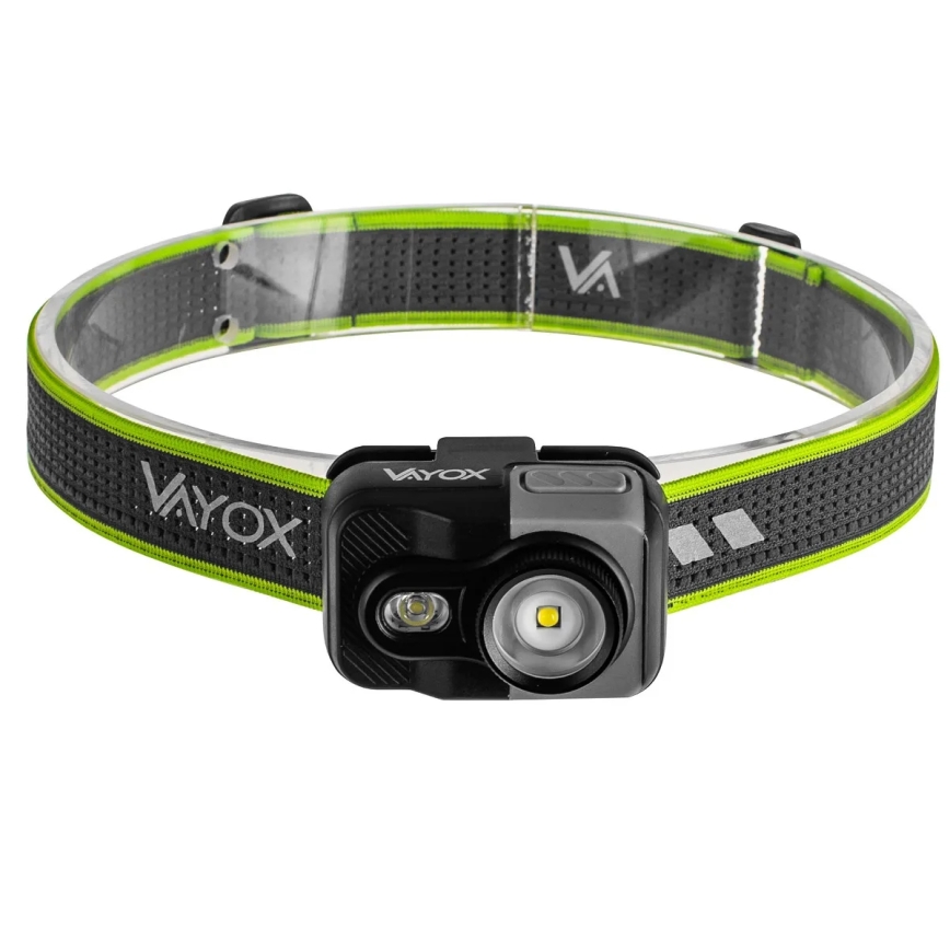 Диммируемый перезаряжаемый налобный фонарь LED/10W/5V/3×AAA IP66 800 лм 1000 мА·ч