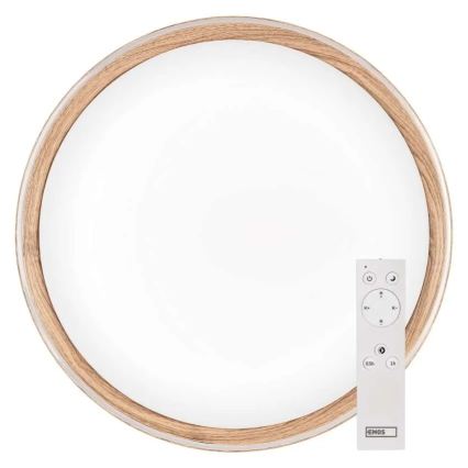 Диммируемый потолочный светильник LED ILVI LED/30W/230V 2700-6500K, диаметр 40 см, бежевый + пульт дистанционного управления