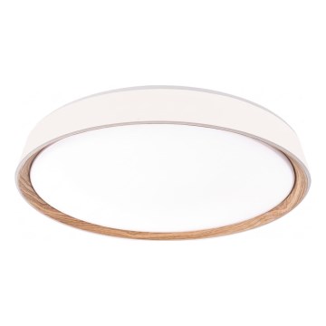 Диммируемый потолочный светильник ILVI LED/30W/230V 2700-6500K, диаметр 40 см, белый/бежевый + пульт дистанционного управления