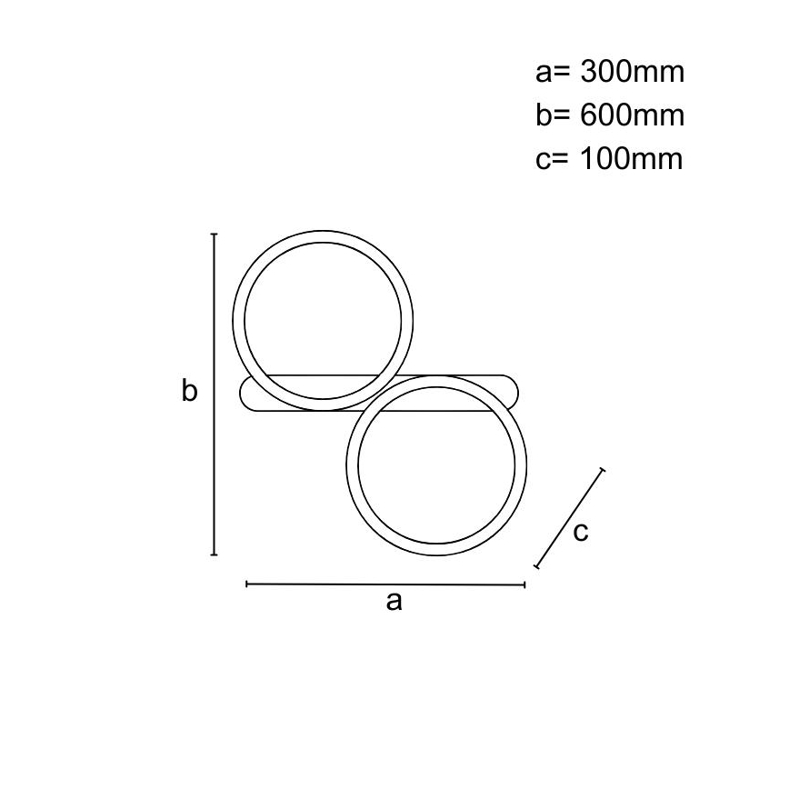 Диммируемый потолочный светодиодный светильник LED/60Вт/230В 3000-6500К + пульт дистанционного управления