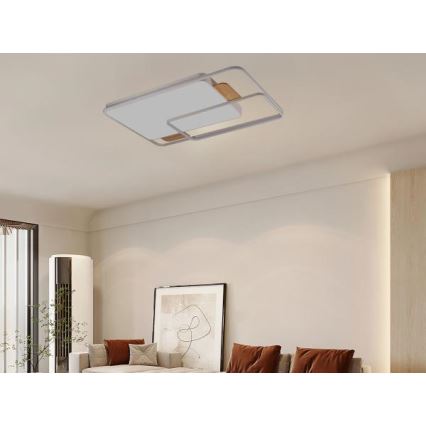 Диммируемый потолочный светодиодный светильник LED/280W/230V 3000-6500K + пульт дистанционного управления
