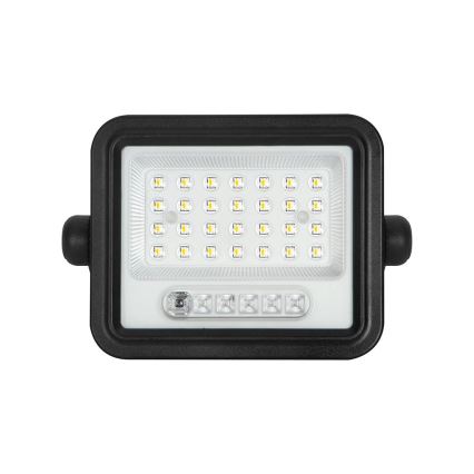 LED диммируемый солнечный прожектор LED/50W/3,2V 2000-8000K IP65 3800 mAh черный + пульт дистанционного управления