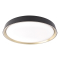 Диммируемый светодиодный потолочный светильник ILVI LED 30 Вт/230 В 2700–6500 К, Ø 40 см, черный/латунь + пульт дистанционного управления