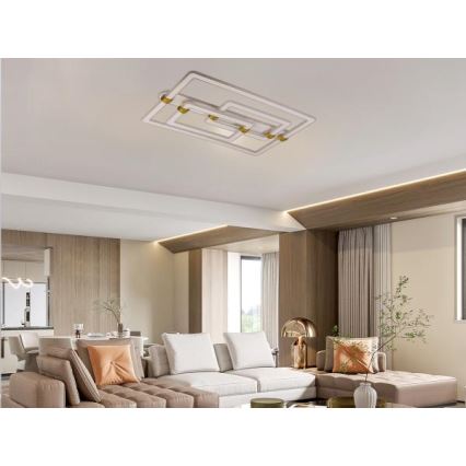 Диммируемый светодиодный потолочный светильник LED/280W/230V 3000-6500K + пульт дистанционного управления