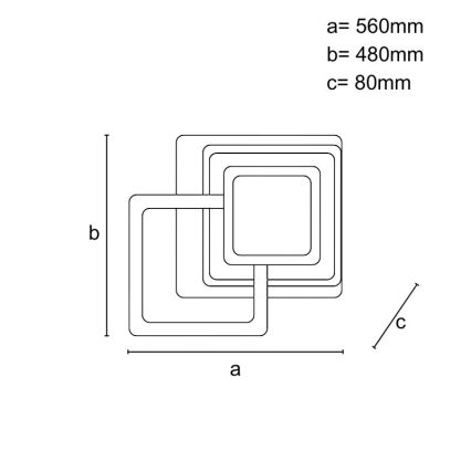 Диммируемый светодиодный потолочный светильник LED/105W/230V 3000-6500K + пульт дистанционного управления