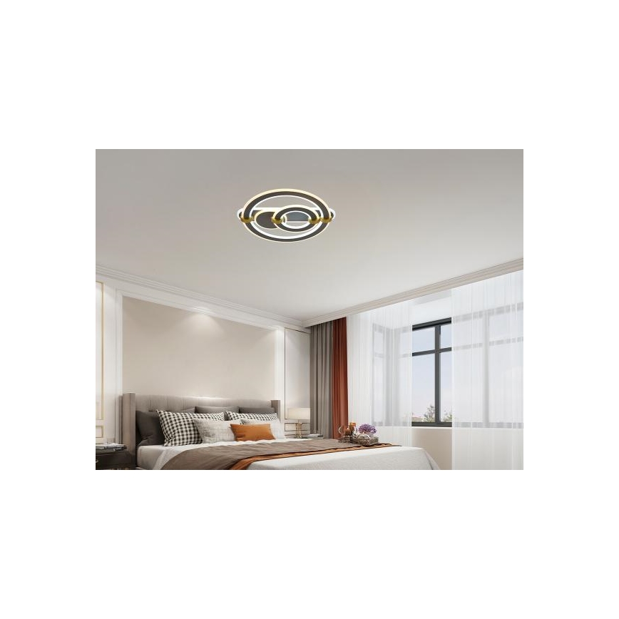 Диммируемый светодиодный потолочный светильник LED/120W/230V 3000-6500K + пульт дистанционного управления