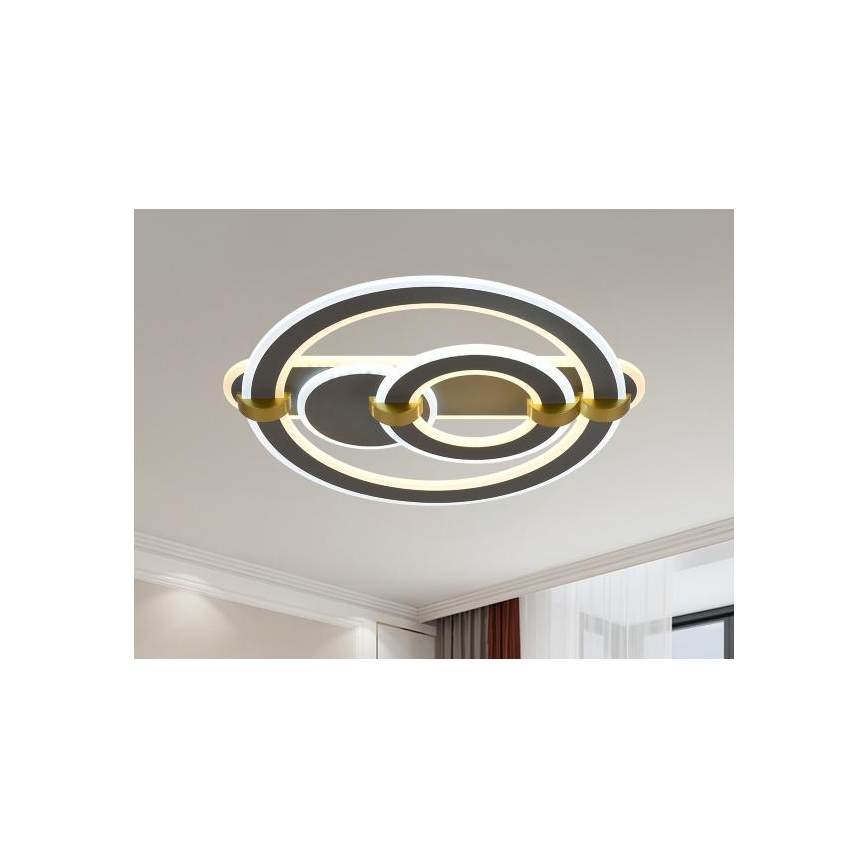 Диммируемый светодиодный потолочный светильник LED/120W/230V 3000-6500K + пульт дистанционного управления