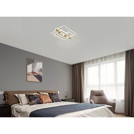 Диммируемый светодиодный потолочный светильник LED/140W/230V 3000-6500K + пульт дистанционного управления