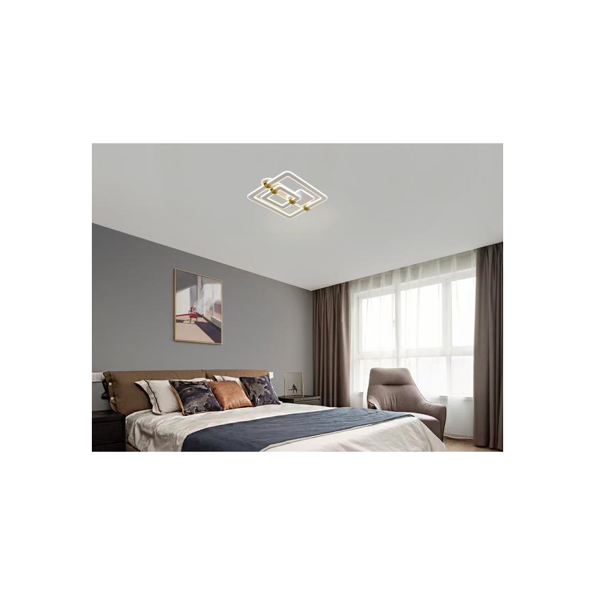 Диммируемый светодиодный потолочный светильник LED/140W/230V 3000-6500K + пульт дистанционного управления