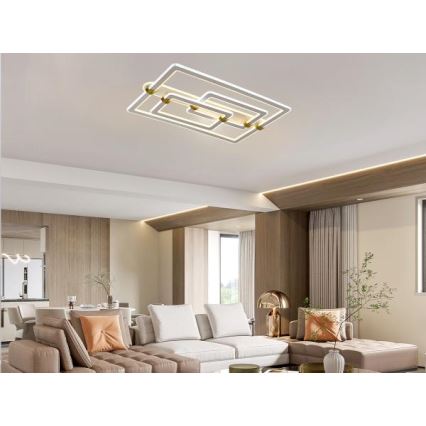Диммируемый светодиодный потолочный светильник LED/280W/230V 3000-6500K + пульт дистанционного управления