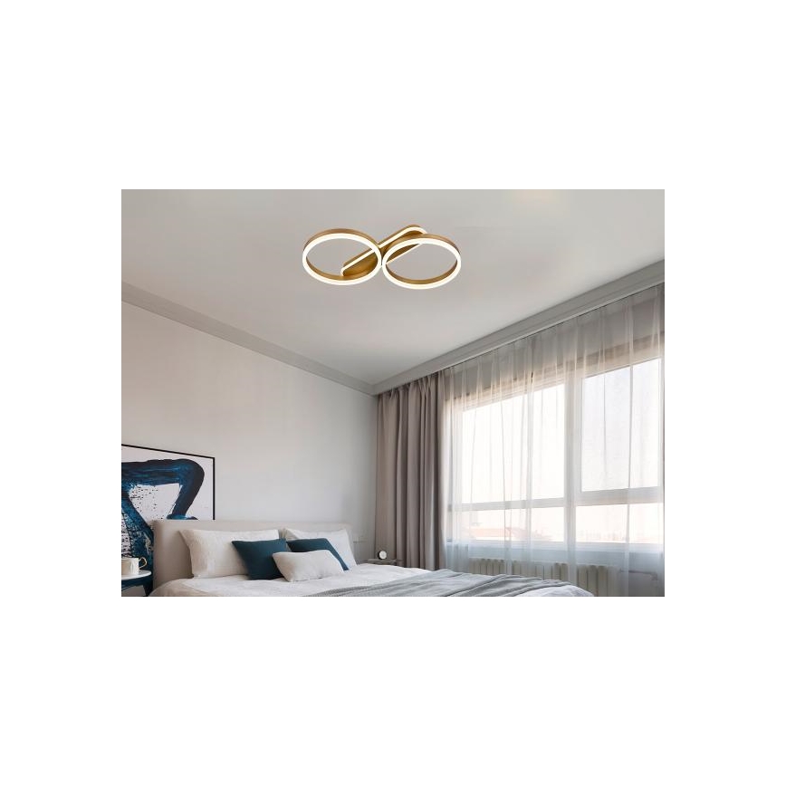 Диммируемый светодиодный потолочный светильник LED/60W/230V 3000-6500K + пульт дистанционного управления