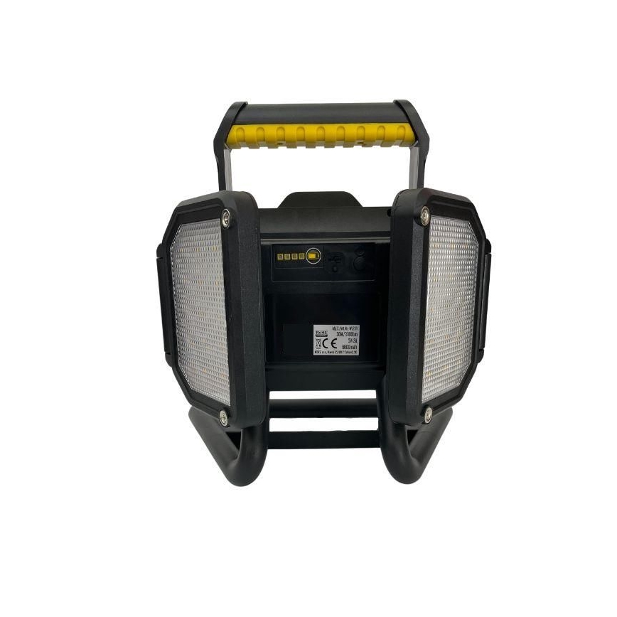 Диммируемый светодиодный рабочий светильник LED/50W/5V 12000 mAh IP54