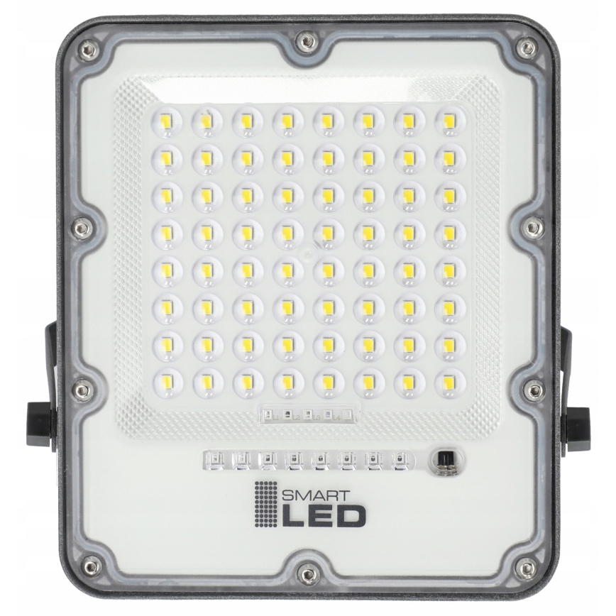 Диммируемый светодиодный солнечный прожектор LED/100W/3,2V 5000K 10500 mAh IP65 черный + пульт дистанционного управления