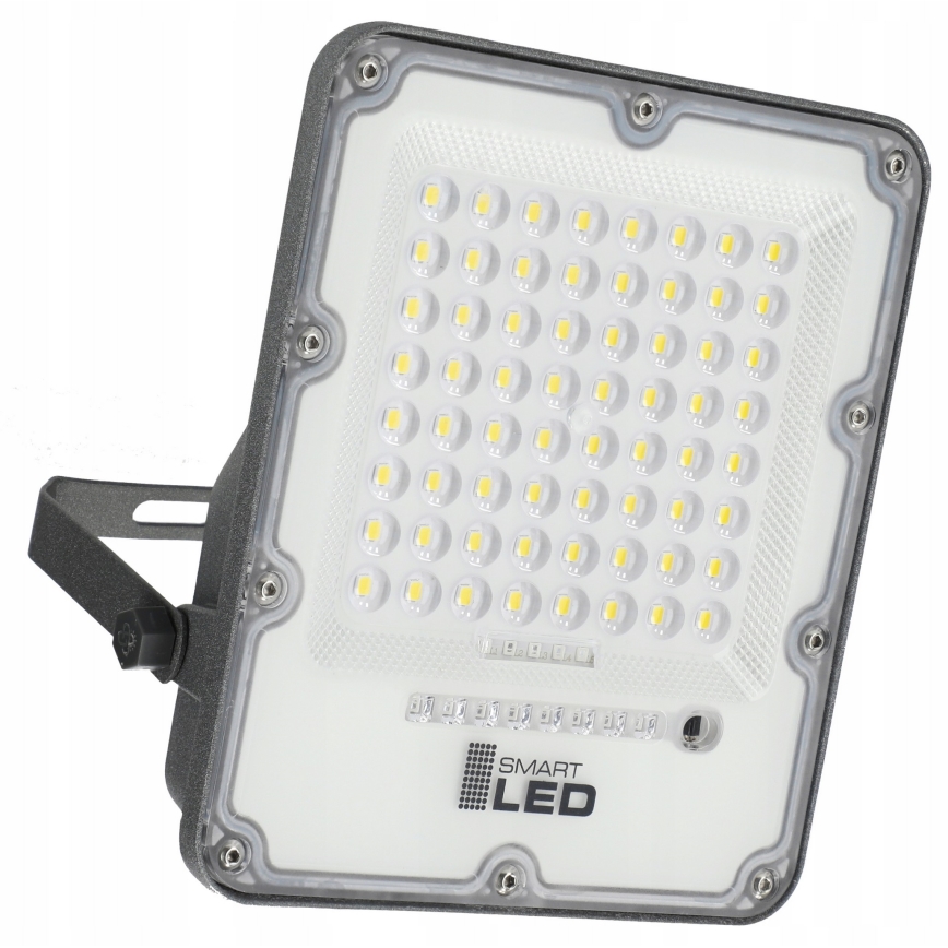 Диммируемый светодиодный солнечный прожектор LED/100W/3,2V 5000K 10500 mAh IP65 черный + пульт дистанционного управления