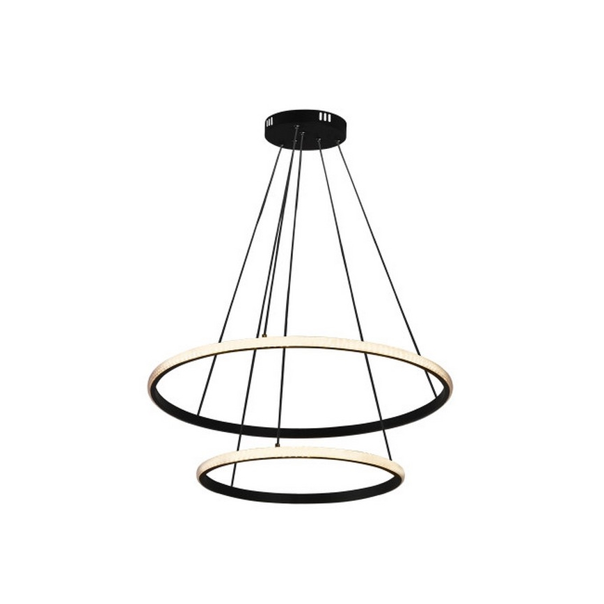 LED затемнювана люстра на тросі LED/55W/230V 3000-6500K pr. 60 cm + дистанційне керування