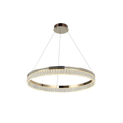 Регульована LED кришталева люстра на тросі THALIA LED/55 Вт/230 В 3000–6000K, діаметр 80 см + пульт дистанційного керування