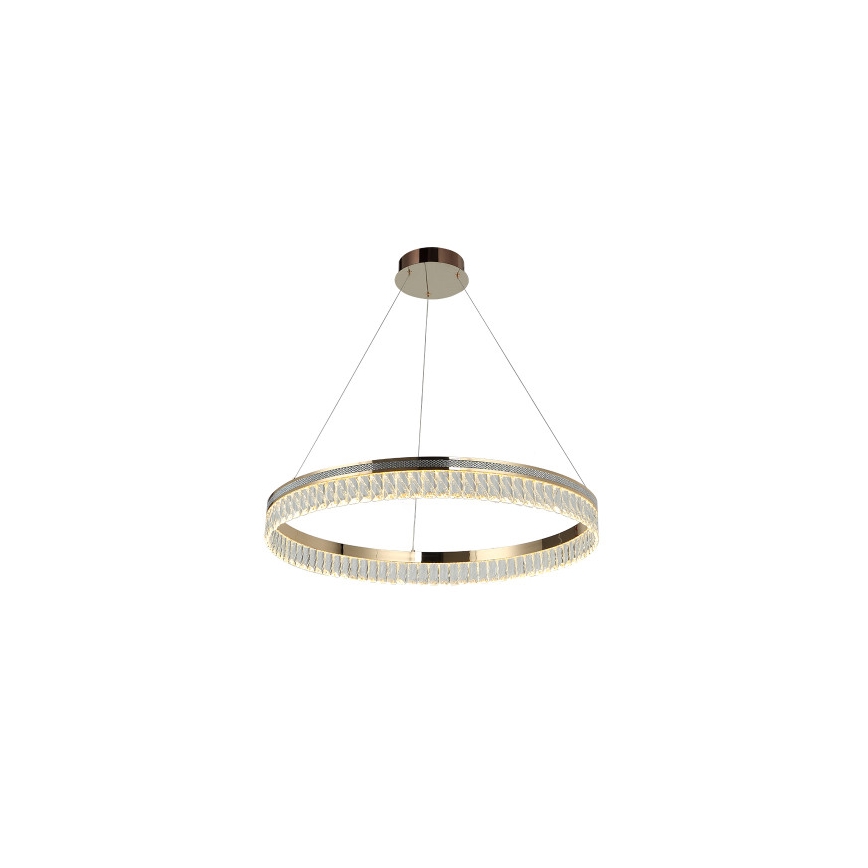 Регульована LED кришталева люстра на тросі THALIA LED/55 Вт/230 В 3000–6000K, діаметр 80 см + пульт дистанційного керування