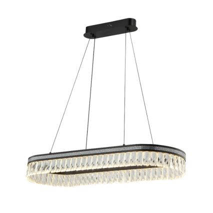 LED кришталева люстра на тросі THALIA з регулюванням яскравості LED/50W/230V 3000-6000K + дистанційне керування