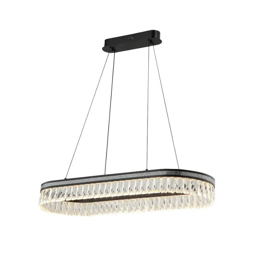 LED кришталева люстра на тросі THALIA з регулюванням яскравості LED/50W/230V 3000-6000K + дистанційне керування