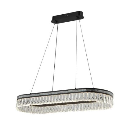 LED кришталева люстра на тросі THALIA з регулюванням яскравості LED/50W/230V 3000-6000K + дистанційне керування