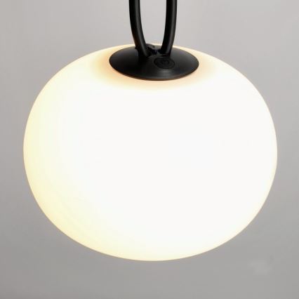 LED зовнішній акумуляторний світильник VENEZIA з регулюванням яскравості LED/1,5W/5V 2500K IP54 2600 mAh чорний