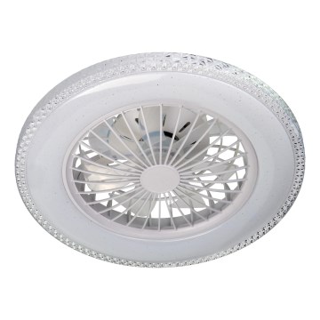 Димований LED стельовий світильник із вентилятором EGYPT LED/48W/230V 3000-6500K білий + пульт дистанційного керування