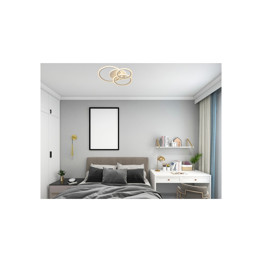 Димований стельовий LED-світильник LED/90W/230V 3000-6500K + пульт дистанційного керування