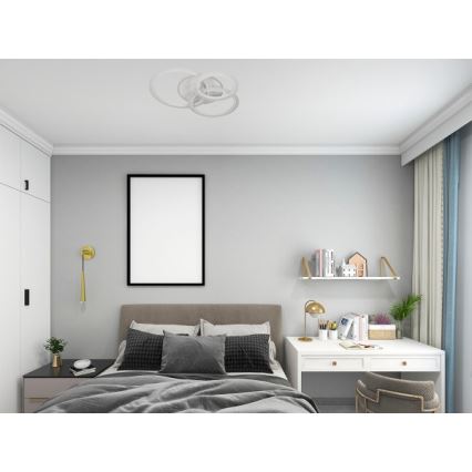 Димований стельовий LED-світильник LED/90W/230V 3000-6500K + пульт дистанційного керування