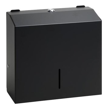 Диспенсер для рушників 28x24,5 см нержавіюча сталь/чорний