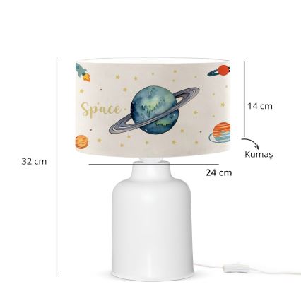 Дитяча лампа CANDY 1xE27/40W/230V біла/барвиста