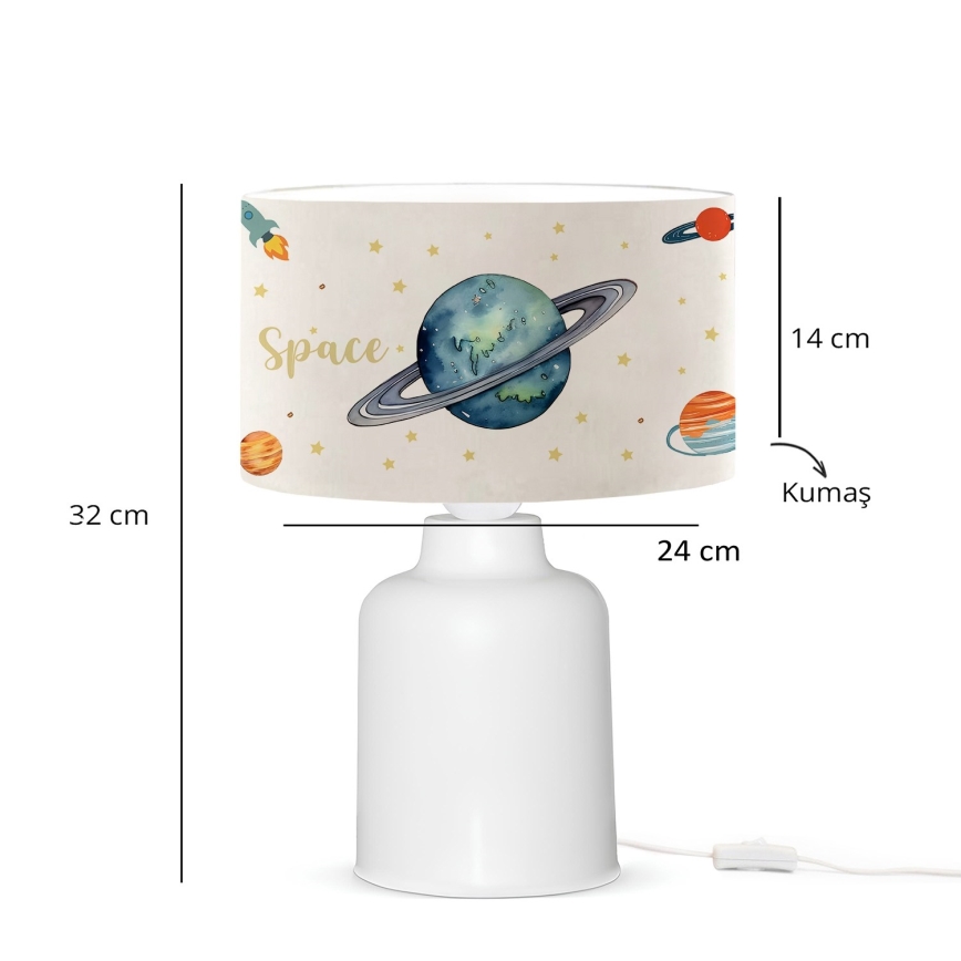Дитяча лампа CANDY 1xE27/40W/230V біла/барвиста