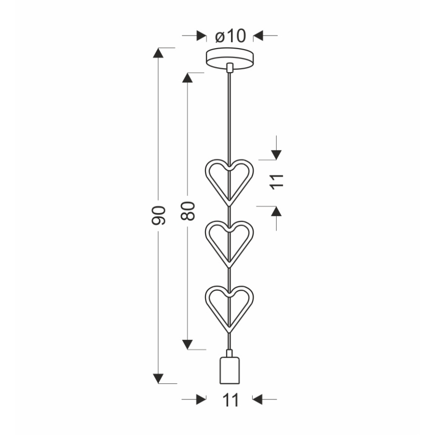 Дитяча люстра на проводі HETS 1xE27/20W/230V синя/біла