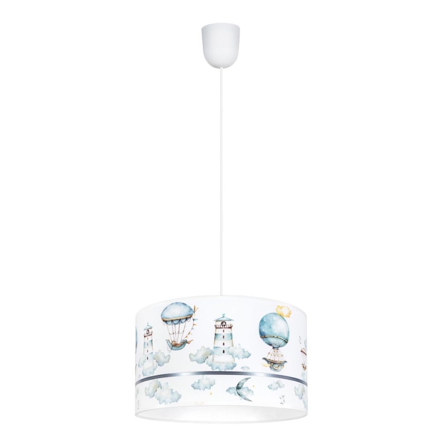 Дитяча люстра PIKKI 1xE27/60W/230V синій
