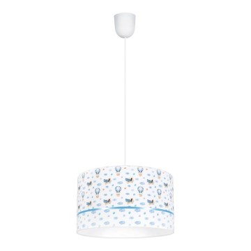 Дитяча люстра PIKKI 1xE27/60W/230V синій