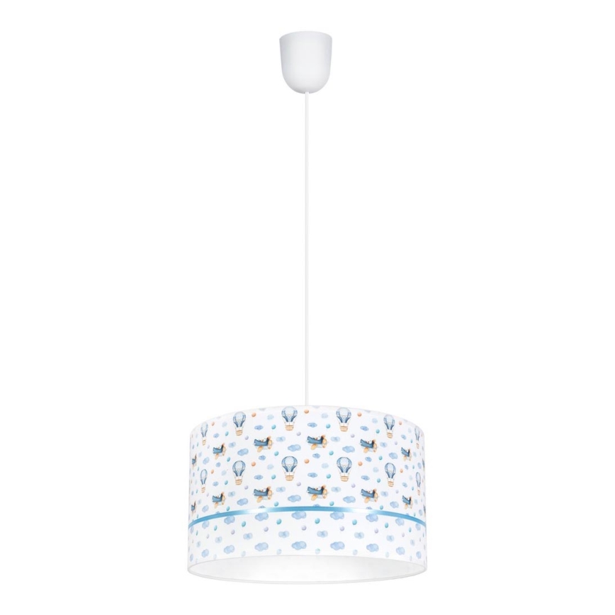 Дитяча люстра PIKKI 1xE27/60W/230V синій