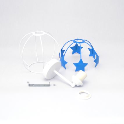 Дитяча настінна лампа (бра) STARS 1xE27/15W/230V синій/білий