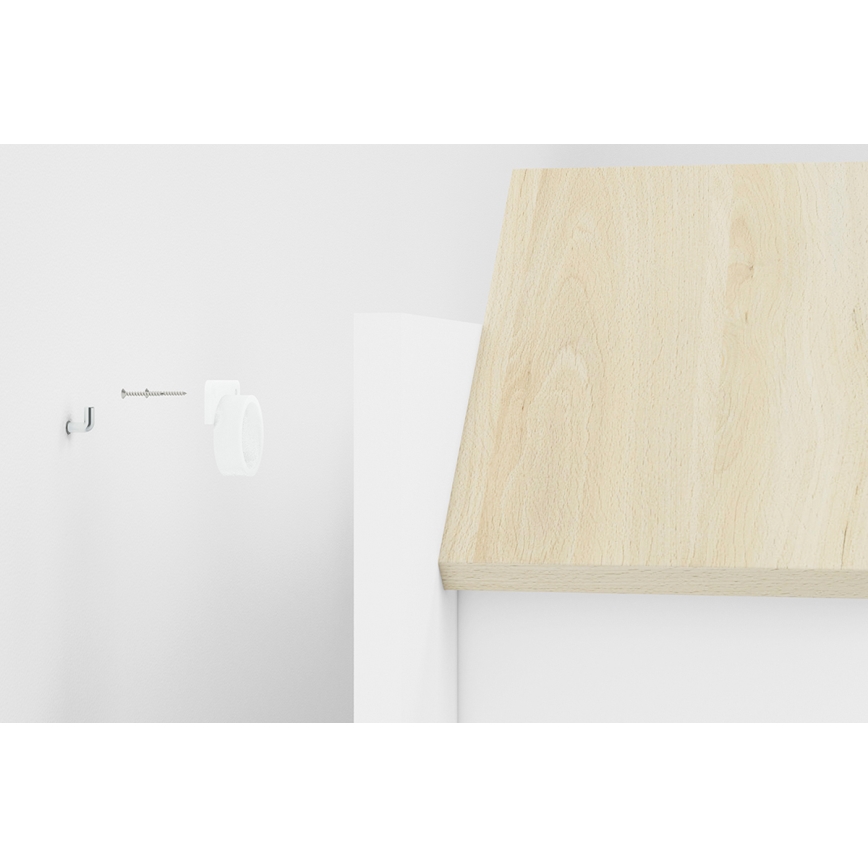 Дитяча настінна полиця BUBO 45x80 см білий/бежевий