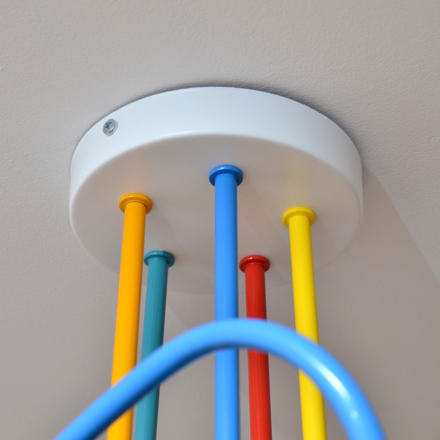 Дитяча підвісна LED люстра OXFORD 5xE27/15W/230V