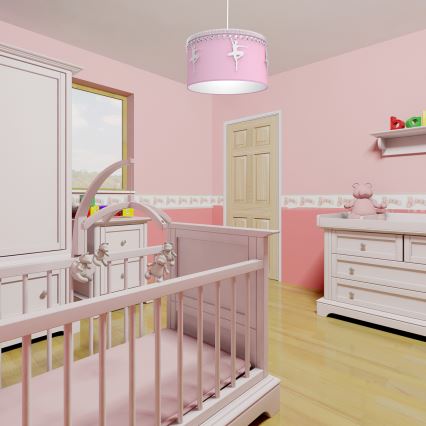 Дитяча підвісна люстра BALETNICA 1xE27/60W/230V