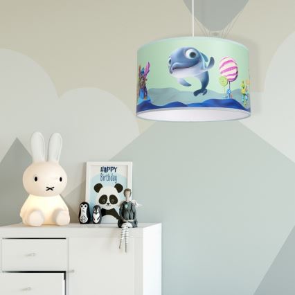 Дитяча підвісна люстра DOLPHIN 1xE27/60W/230V