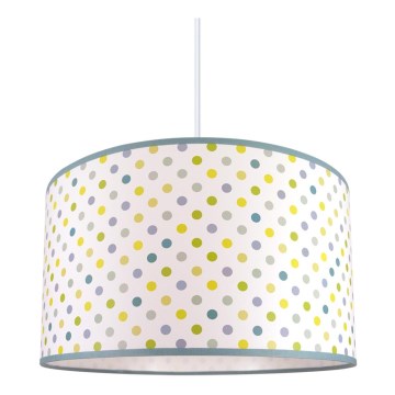 Дитяча підвісна люстра DOTS ЗЕЛЕНИЙ 1xE27/60W/230V