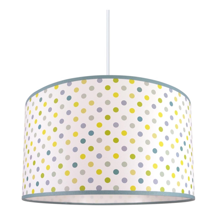 Дитяча підвісна люстра DOTS ЗЕЛЕНИЙ 1xE27/60W/230V