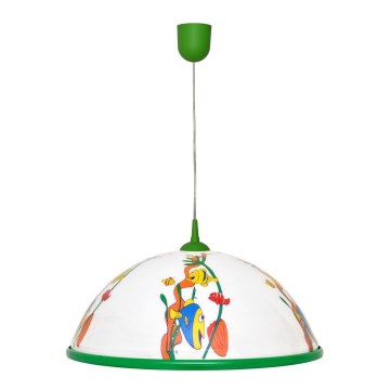 Дитяча підвісна люстра FISH 1x27/15W/230V